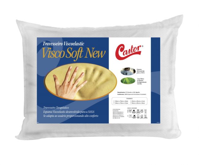 Travesseiro Viscoelastic Visco Soft New Mestre do Sono